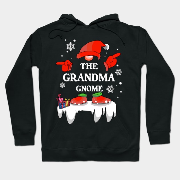 Grandma Gnome Buffalo Plaid Matching Family Christmas Pajama Hoodie by binnacleenta